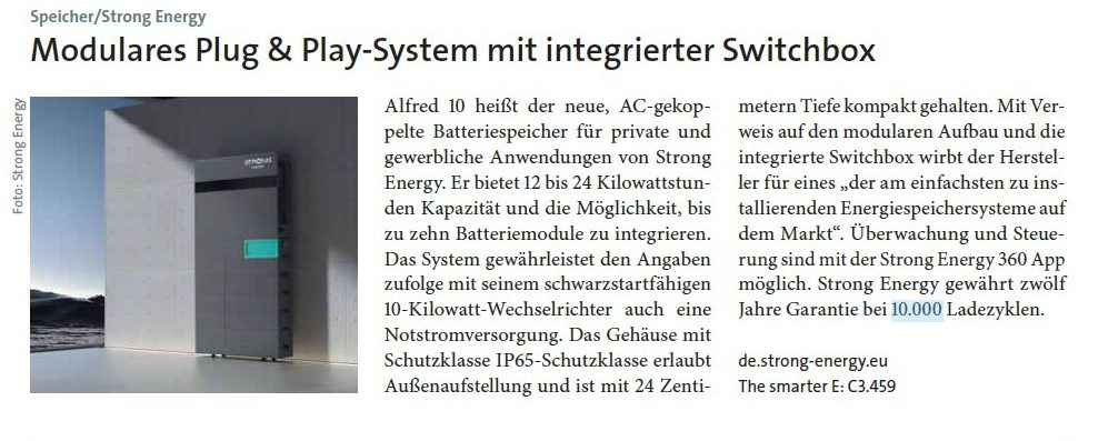 PV Magazine May 2025 – Products ALFRED